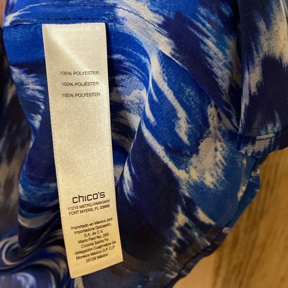 Chico’s NWOT Tab Sleeve Open Chiffon Kimono Blazer - Picture 5 of 5